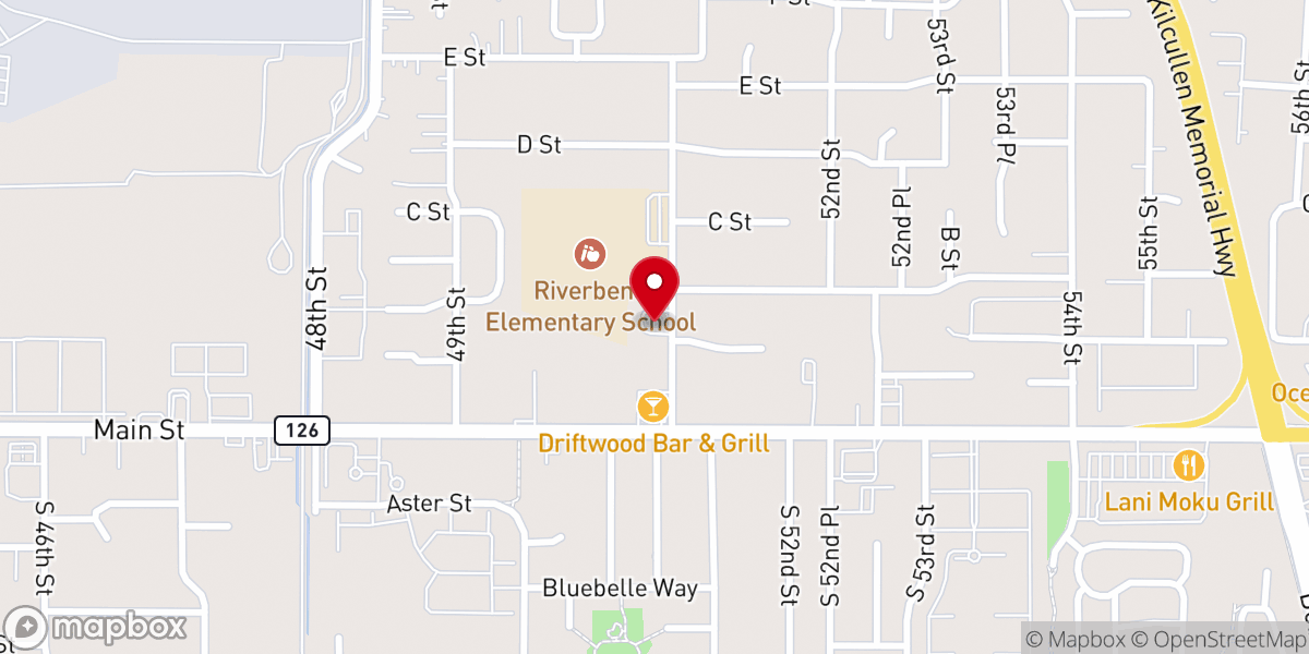 Map showing location of McKenzie Church of Christ