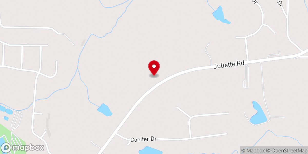 Map showing location of Cornerstone Chapel