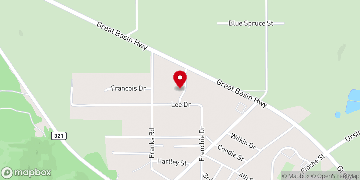 Map showing location of Berean Baptist Church