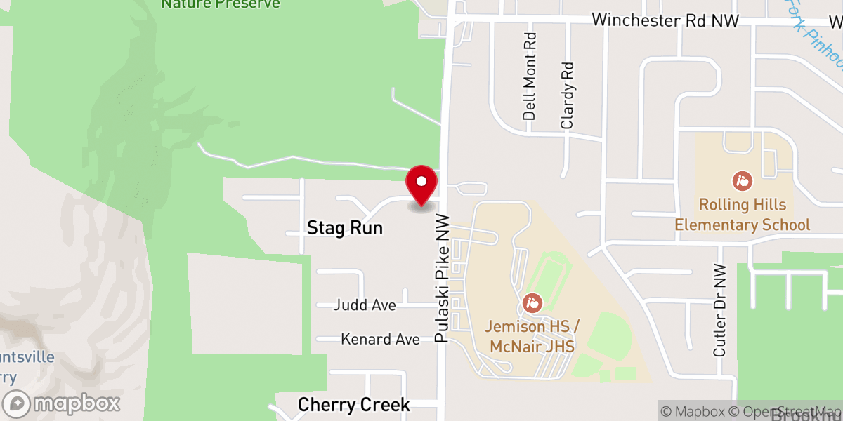 Map showing location of Good Shepherd Presbyterian Church