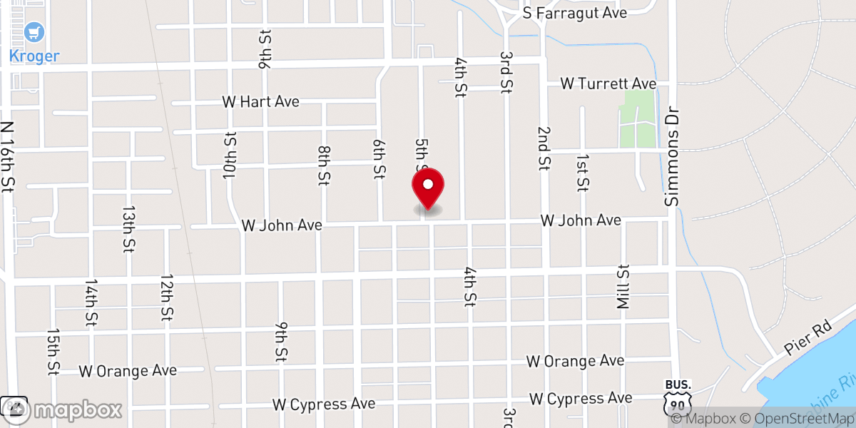 Map showing location of Mt. Zion B.C. Fresh Start