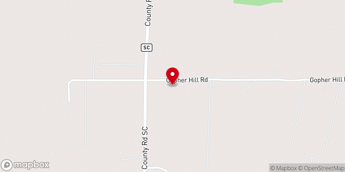 Map showing location of Saint Paul's Evangelical Lutheran Church