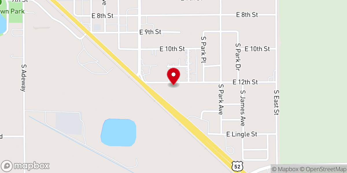 Map showing location of Fowler United Methodist Church