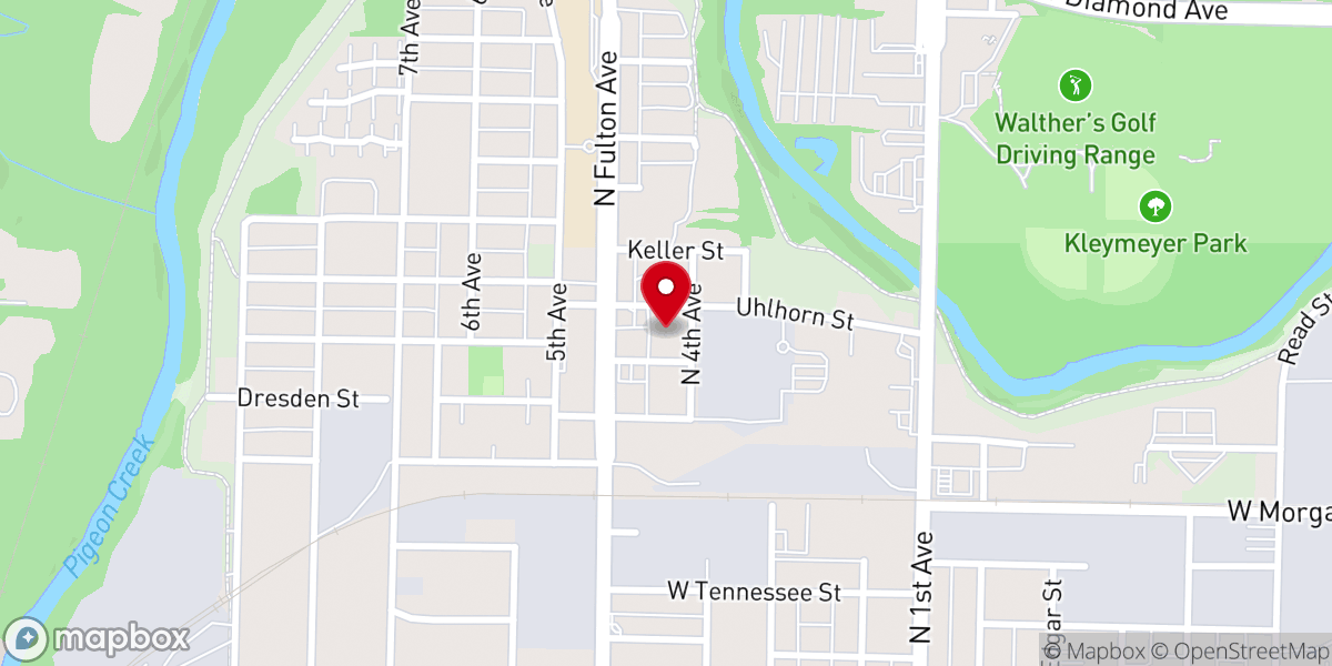 Map showing location of St James Missionary Baptist Church