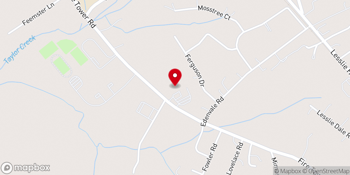 Map showing location of Thomas Patterson Life Center