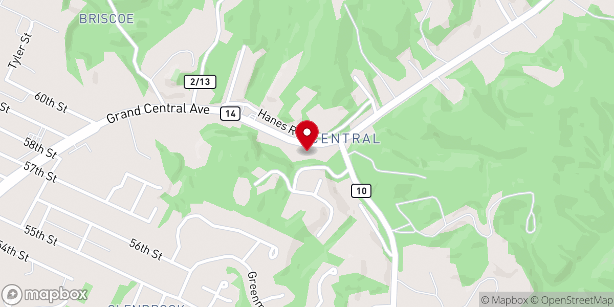 Map showing location of Lighthouse Baptist Church