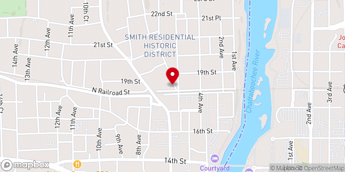 Map showing location of Freedom Worship Center