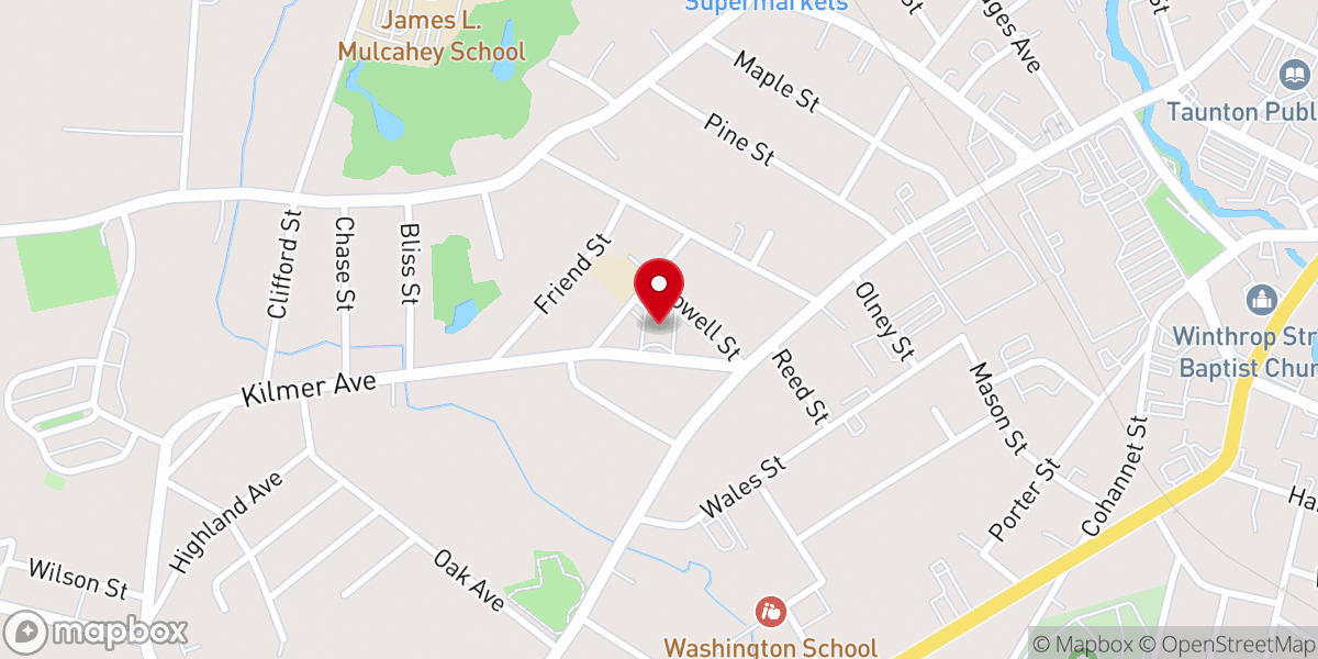 Map showing location of Saint Andrew the Apostle Parish