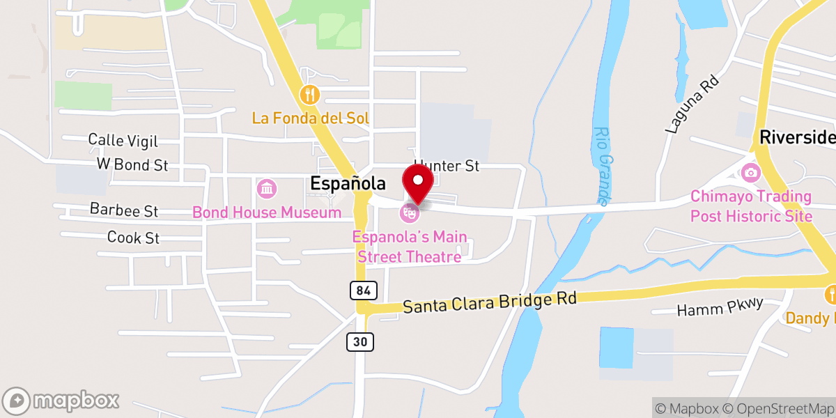 Map showing location of Embajada del Rey