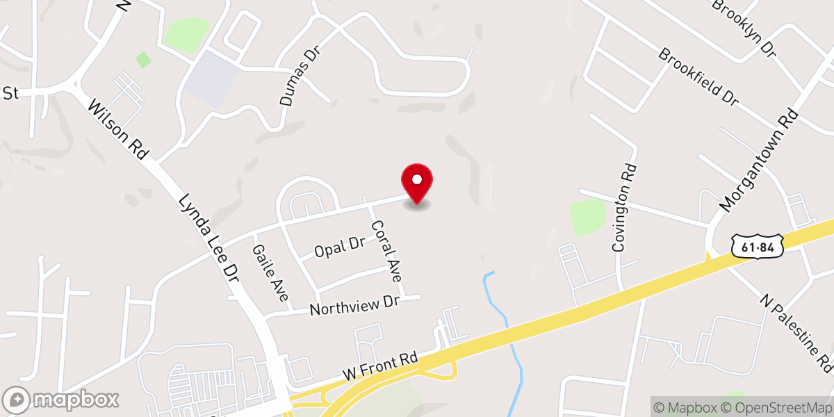 Map showing location of Friendship Church