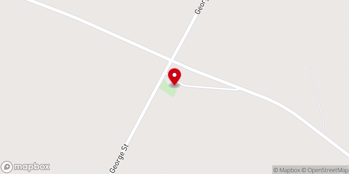 Map showing location of Harts Grove Baptist Church