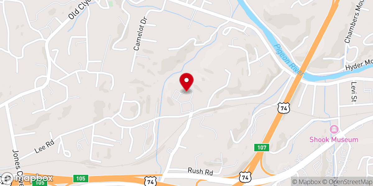 Map showing location of New Covenant Church