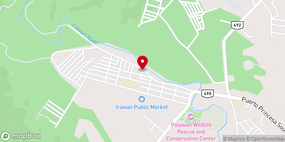 Map showing location of Palawan Rock of Wisdom Church