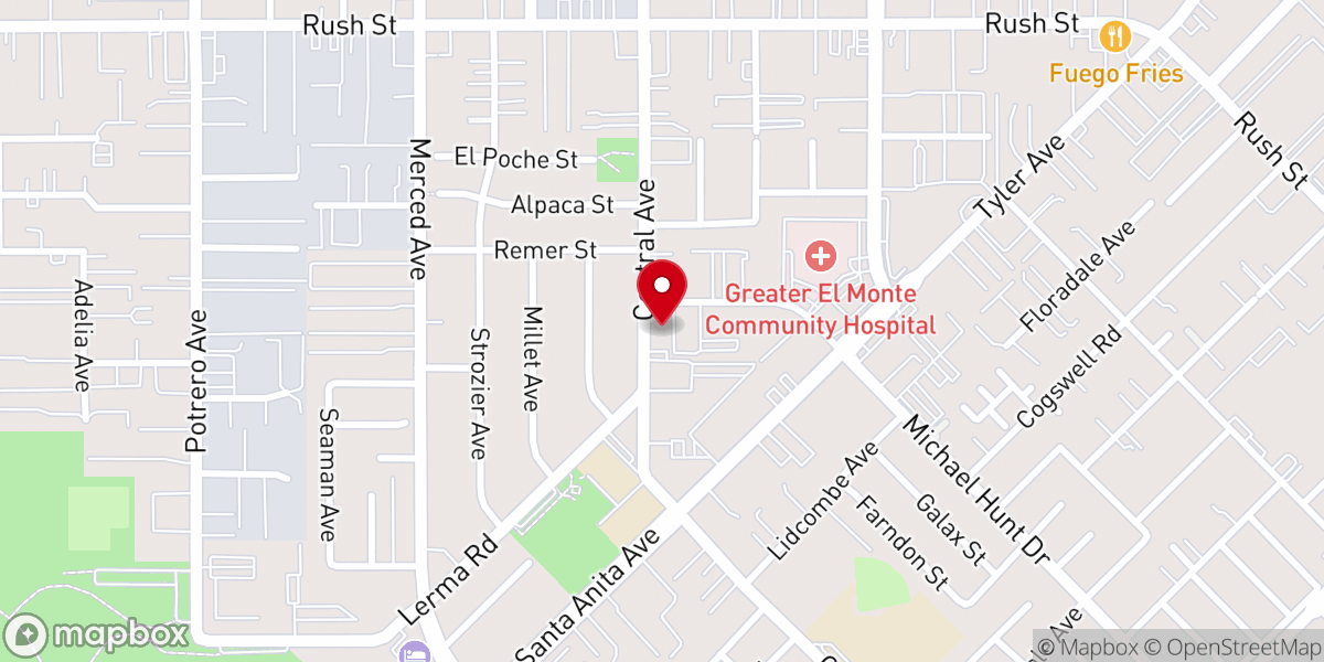 Map showing location of Faith Dominion Church