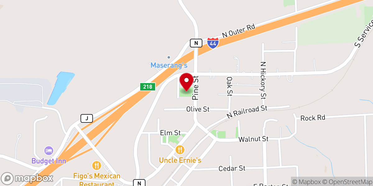 Map showing location of Concordia Lutheran Church