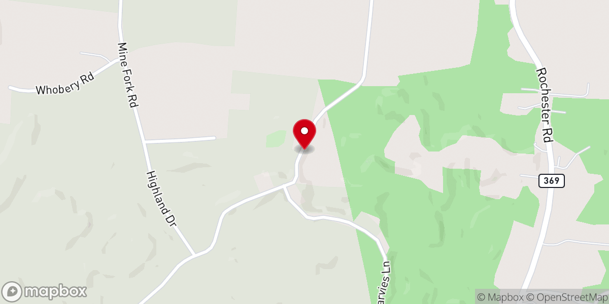 Map showing location of Taylor Mines Church
