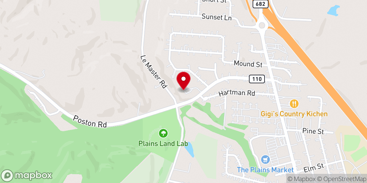 Map showing location of Athens Bible Church
