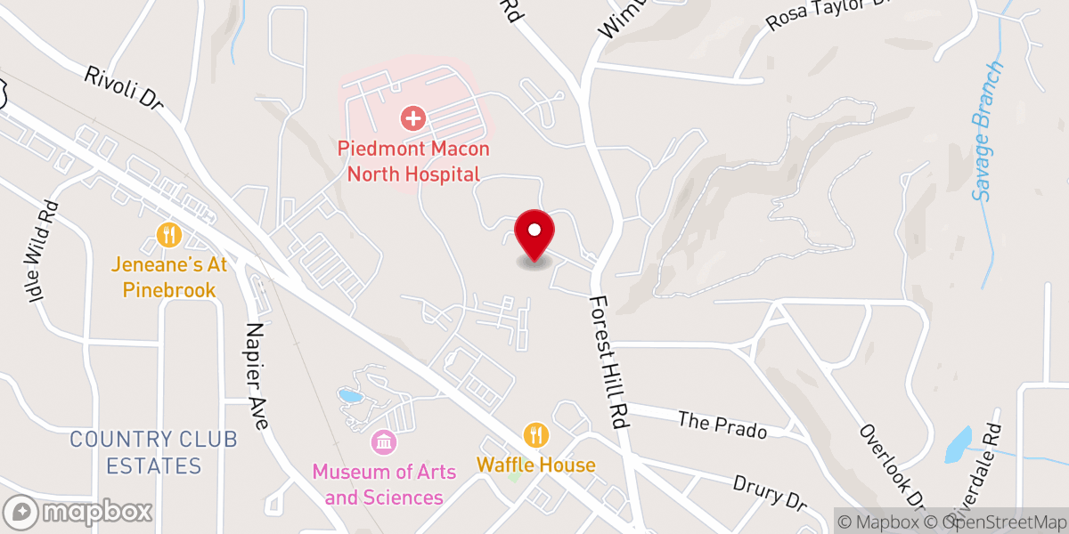 Map showing location of St Francis Episcopal Church
