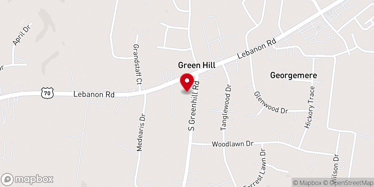 Map showing location of Hickory Grove Presbyterian Church (PCA)