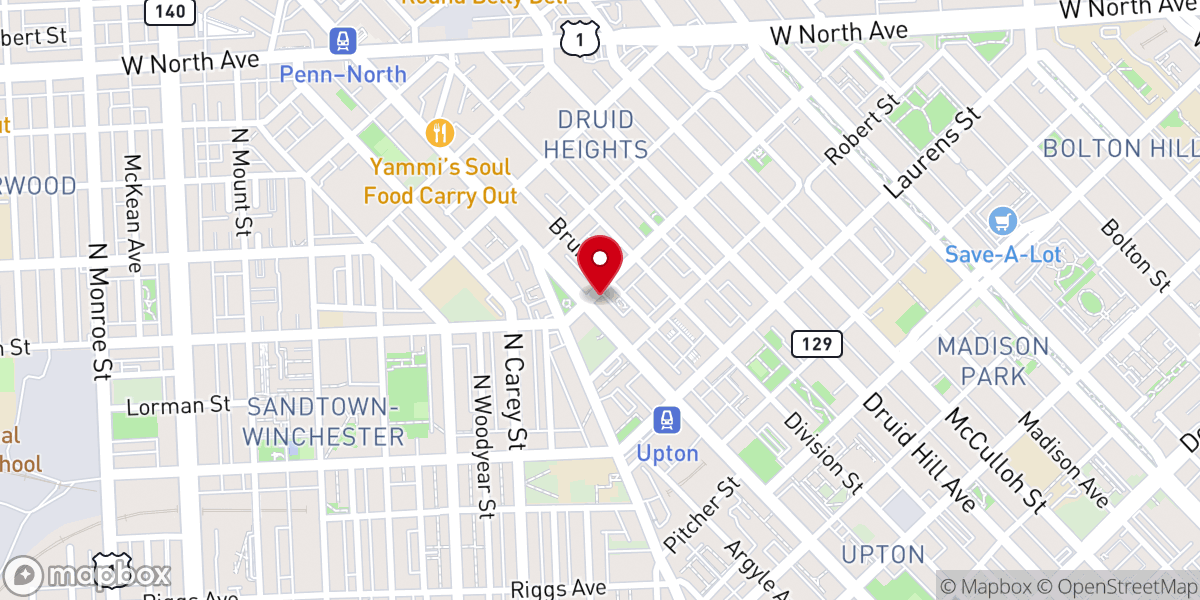Map showing location of Newborn Community of Faith Church Inc