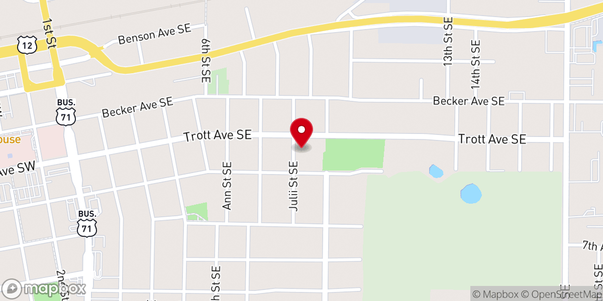 Map showing location of Casa de Misericordia