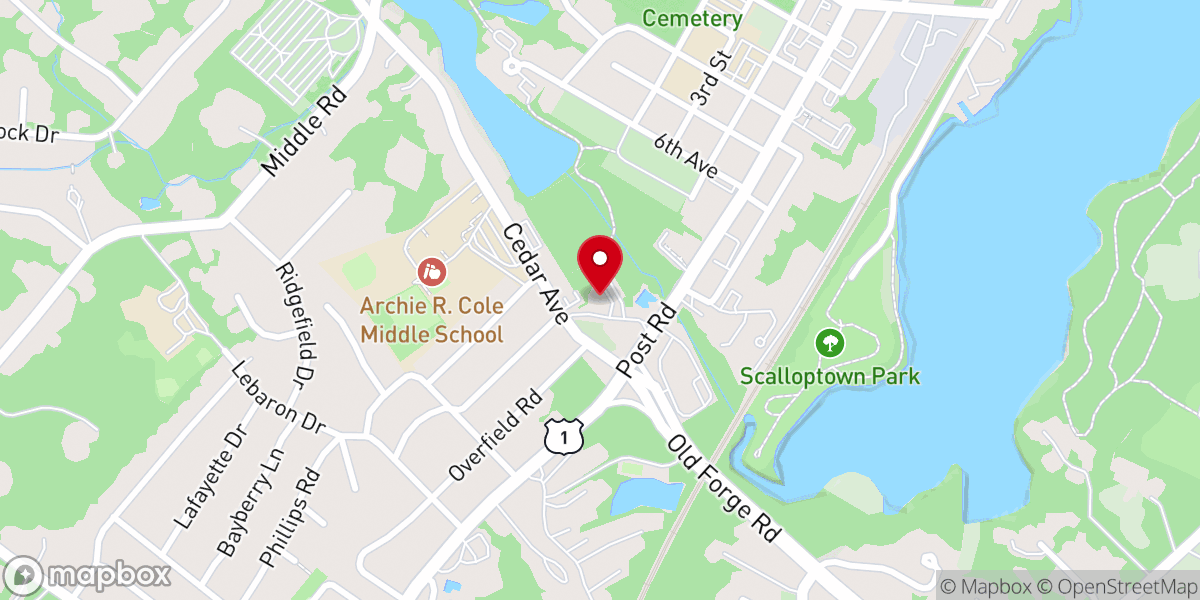 Map showing location of Christ Church
