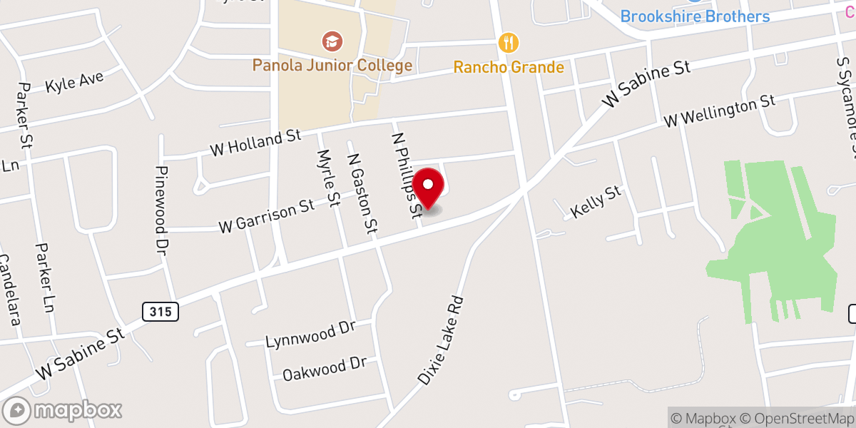 Map showing location of Carthage Missionary Baptist Church