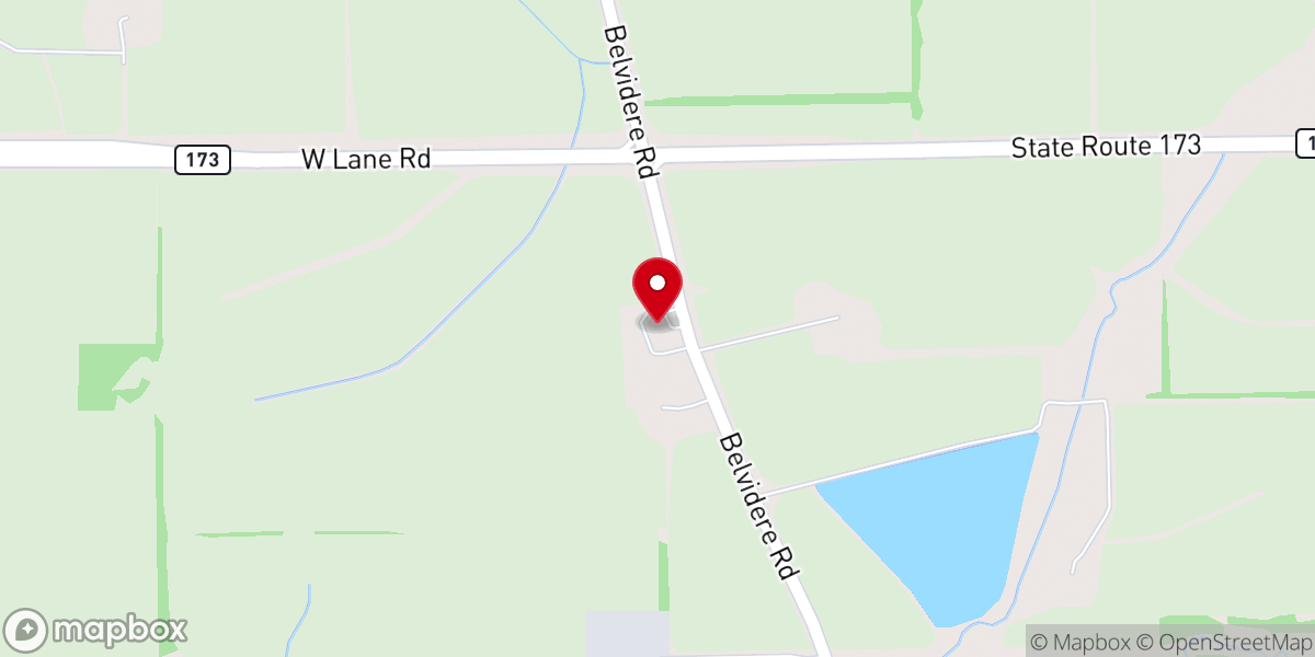 Map showing location of Willow Creek Presbyterian Church