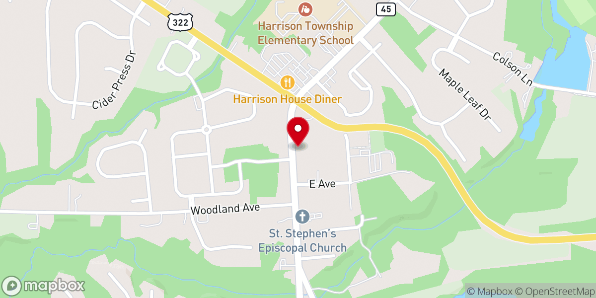 Map showing location of John L Rodgers Rev