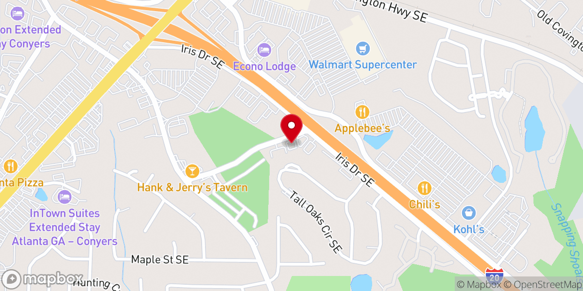 Map showing location of Community Fellowship Baptist Church