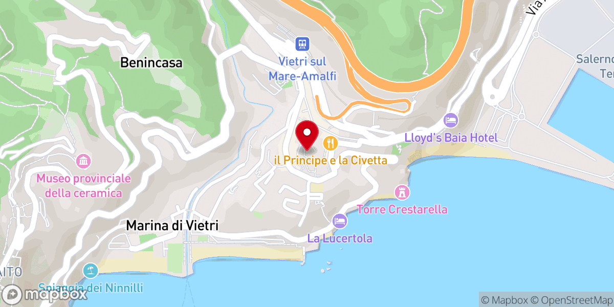 Map showing location of Chiesa Madre di San Giovanni Battista
