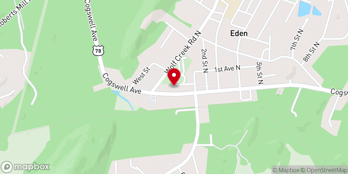 Map showing location of New Hope Baptist Church - Food Distribution Center