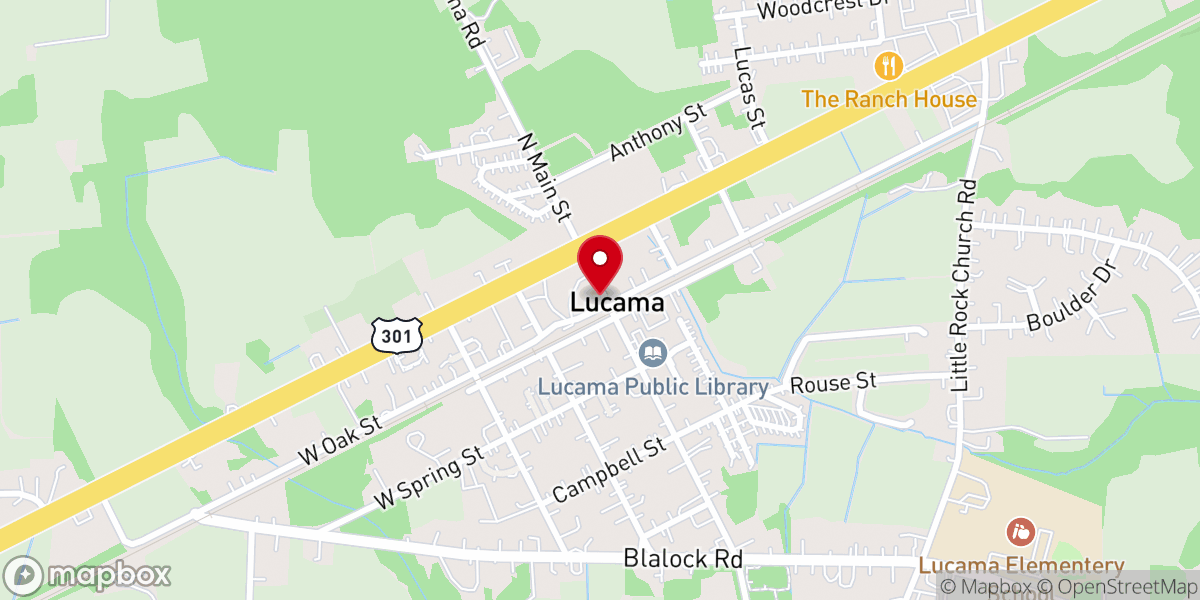 Map showing location of Greater Church of Love