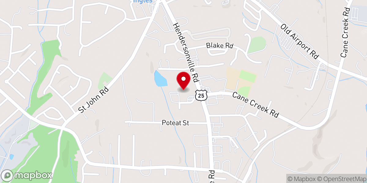 Map showing location of Fletcher United Methodist Preschool