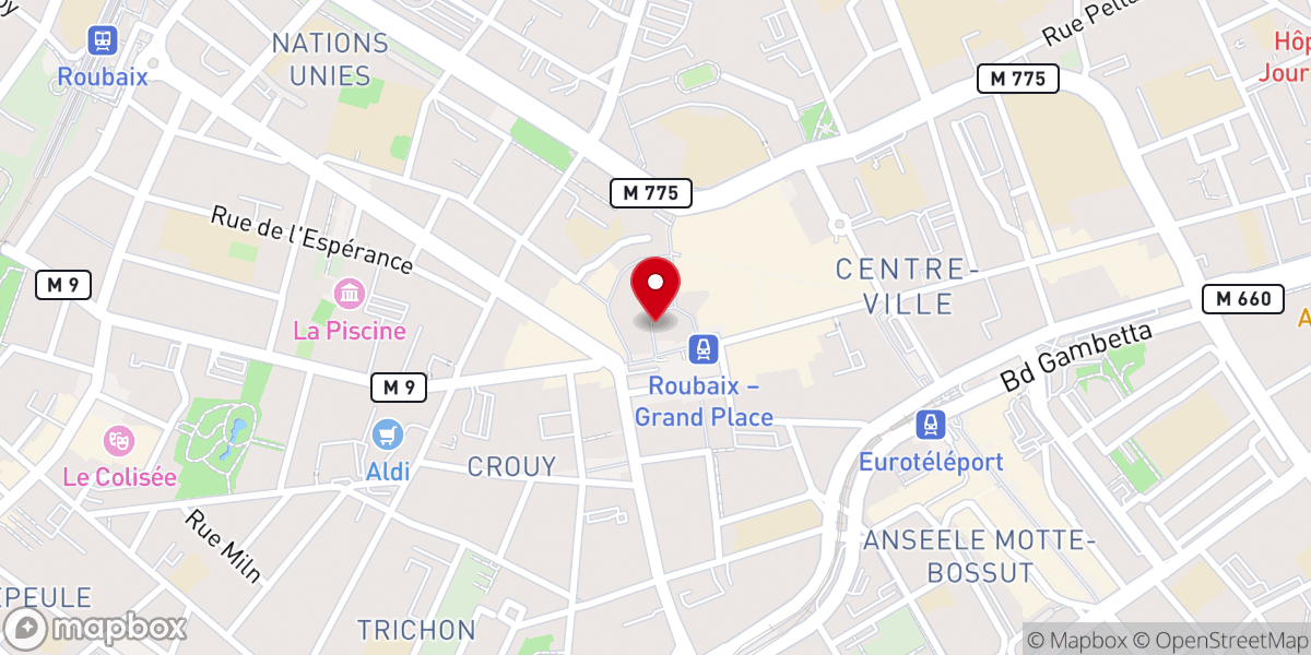 Map showing location of Église Saint-Martin