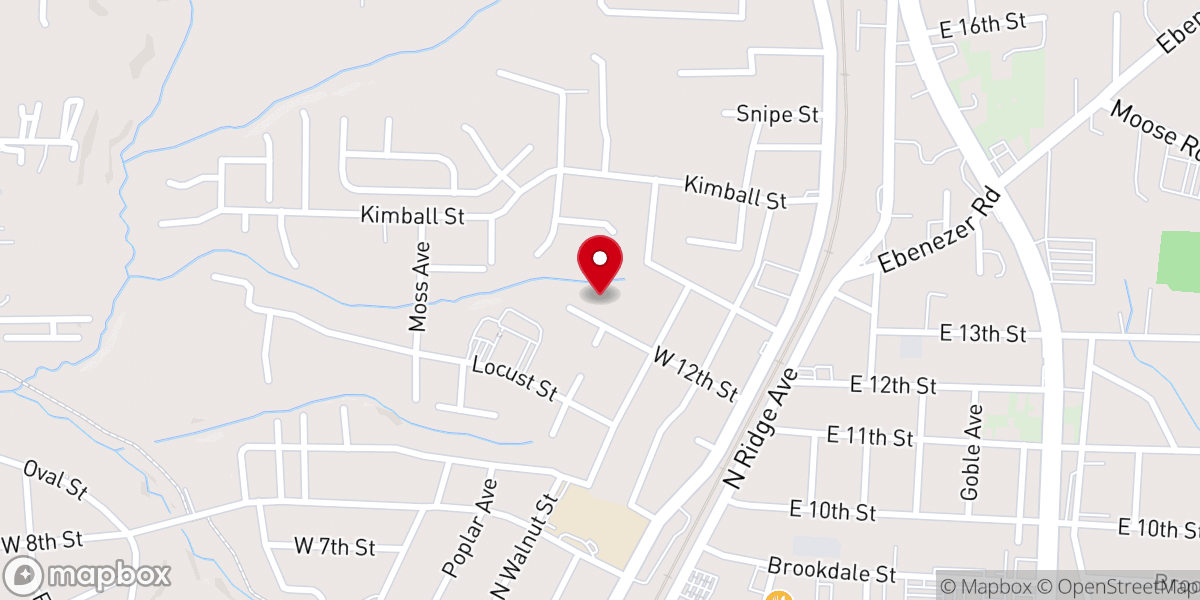 Map showing location of North Kannapolis Wesleyan Church