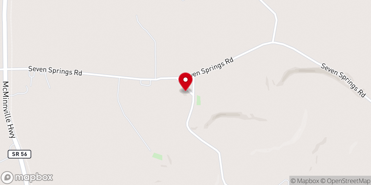 Map showing location of New Bildad Primitive Baptist Church