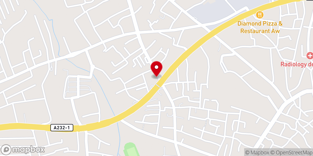 Map showing location of The Lords Brethren Place Awka