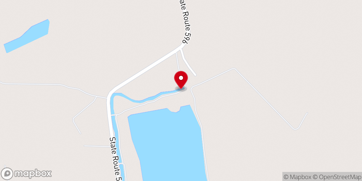 Map showing location of Cane Ridge Church Number 1