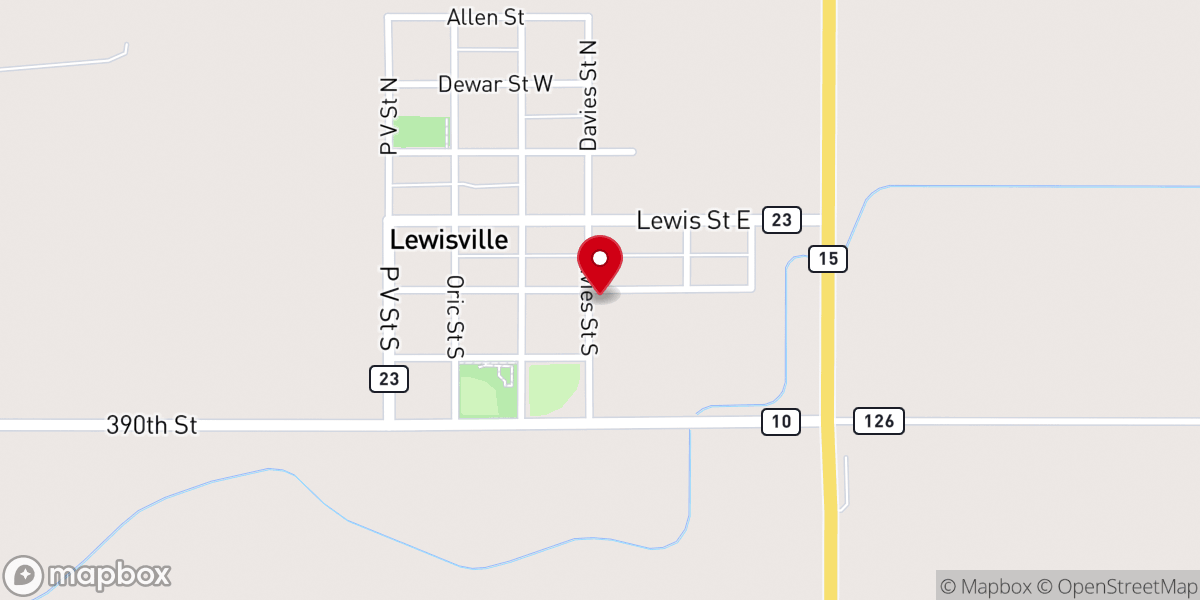 Map showing location of Zion Lutheran Church