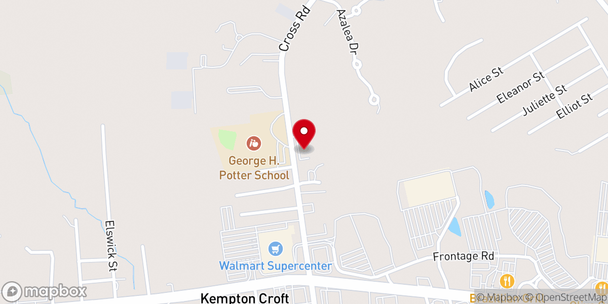 Map showing location of St George Greek Orthodox Church