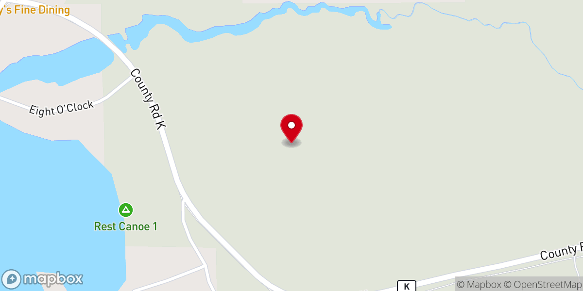Map showing location of MANITOWSH WTR, WI 54545