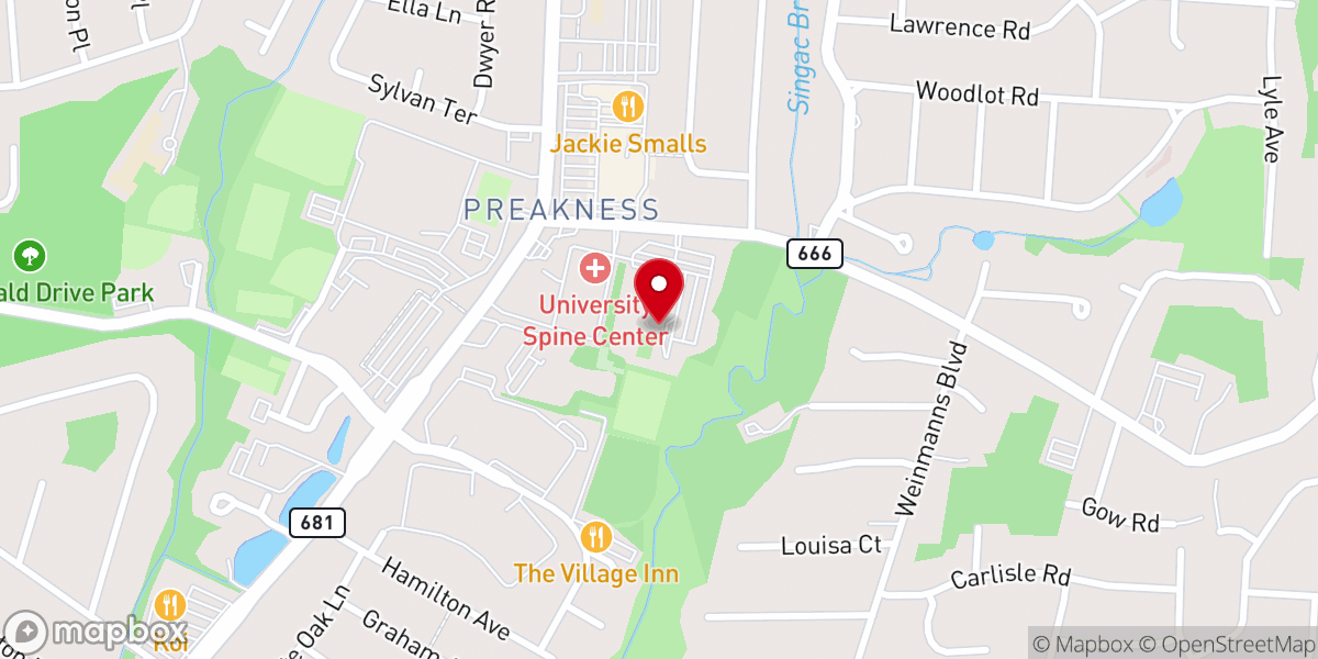 Map showing location of Camp Calvary