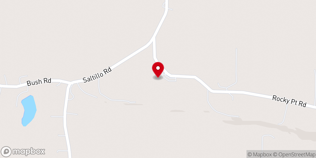 Map showing location of Friendship Baptist Church