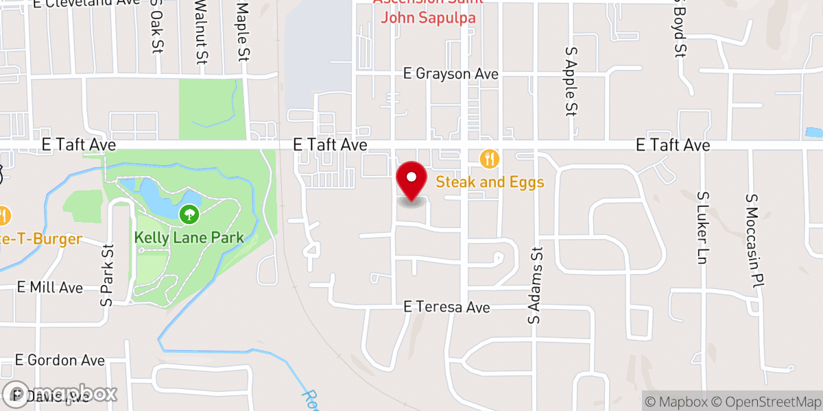 Map showing location of First Church of God