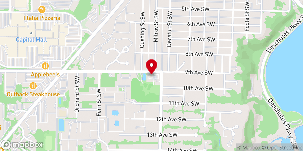 Map showing location of Hidden Creek Community Church