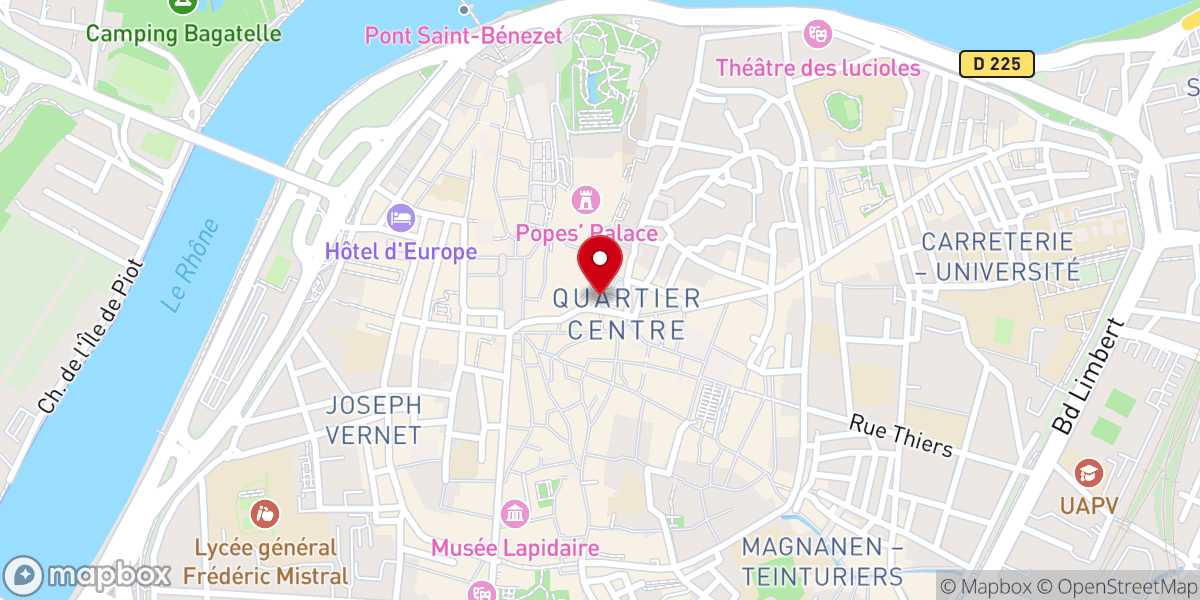 Map showing location of Basilique Saint-Pierre