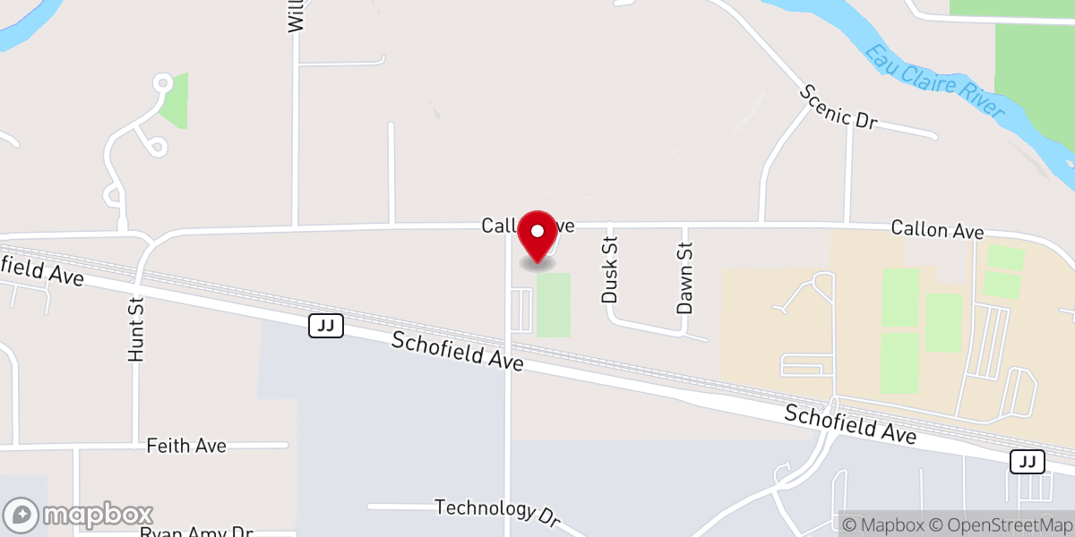 Map showing location of St. Agnes Catholic Church