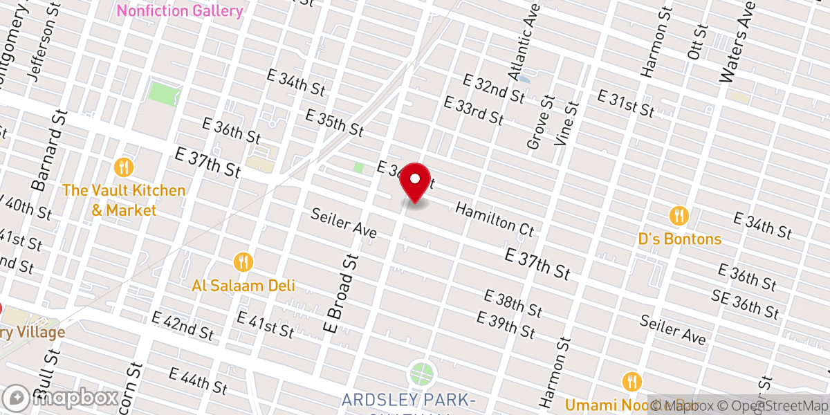 Map showing location of Holy Spirit Lutheran Church