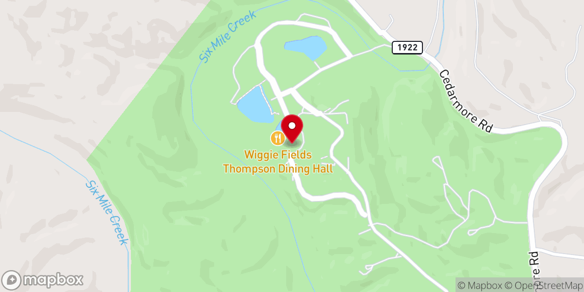 Map showing location of Fields Worship Center